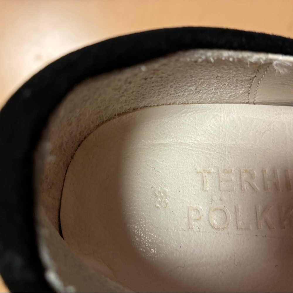 Terhi Polkki Black Suede Women's Clog - Picture 9 of 11